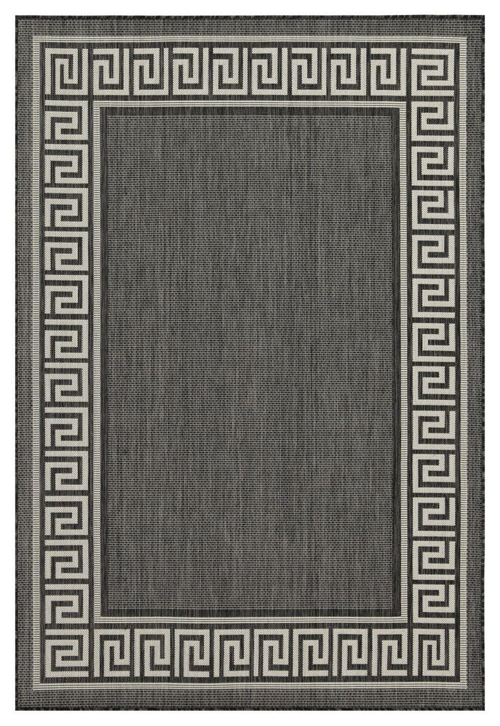 Sunshine GC_HAR2002 Anthracite 7 ft. 10 in. x 10 ft. 3 in. Indoor/Outdoor Area Rug