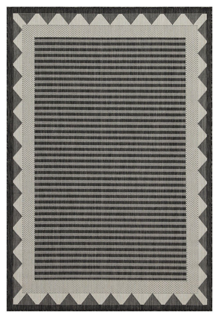 Sunshine GC_HAR2014 Anthracite 5 ft. 3 in. x 7 ft. 3 in. Indoor/Outdoor Area Rug