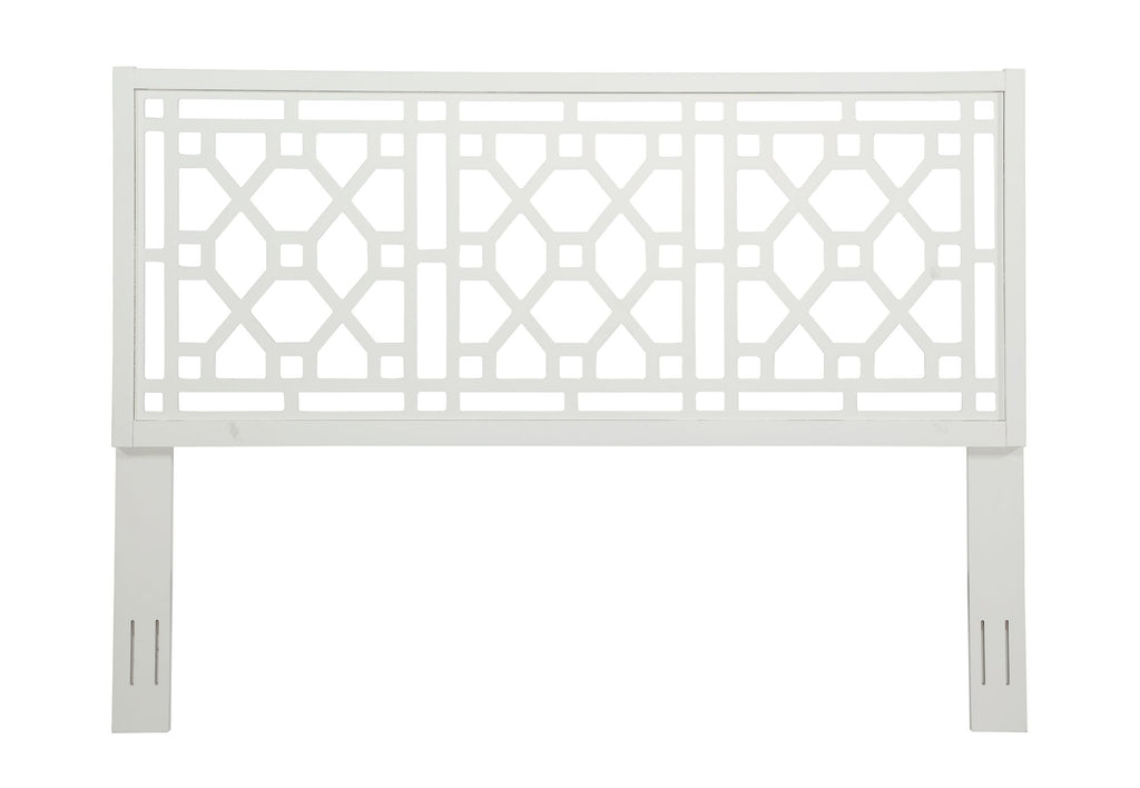 Tabor Chippendale White Headboard - King
