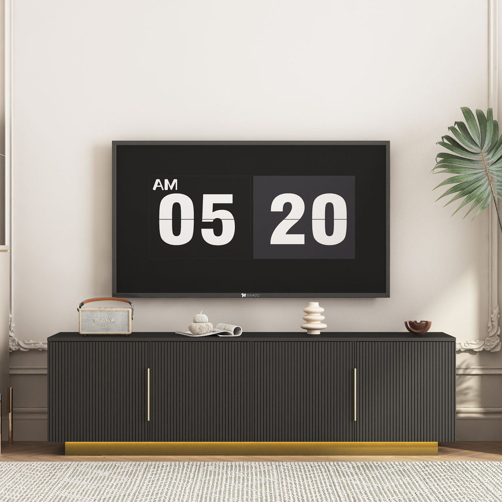TV Stand with 16 Color LEDs,68" Modern TV Stand, TV Cabinet Entertainment Center for 55 60 65 Inch TV