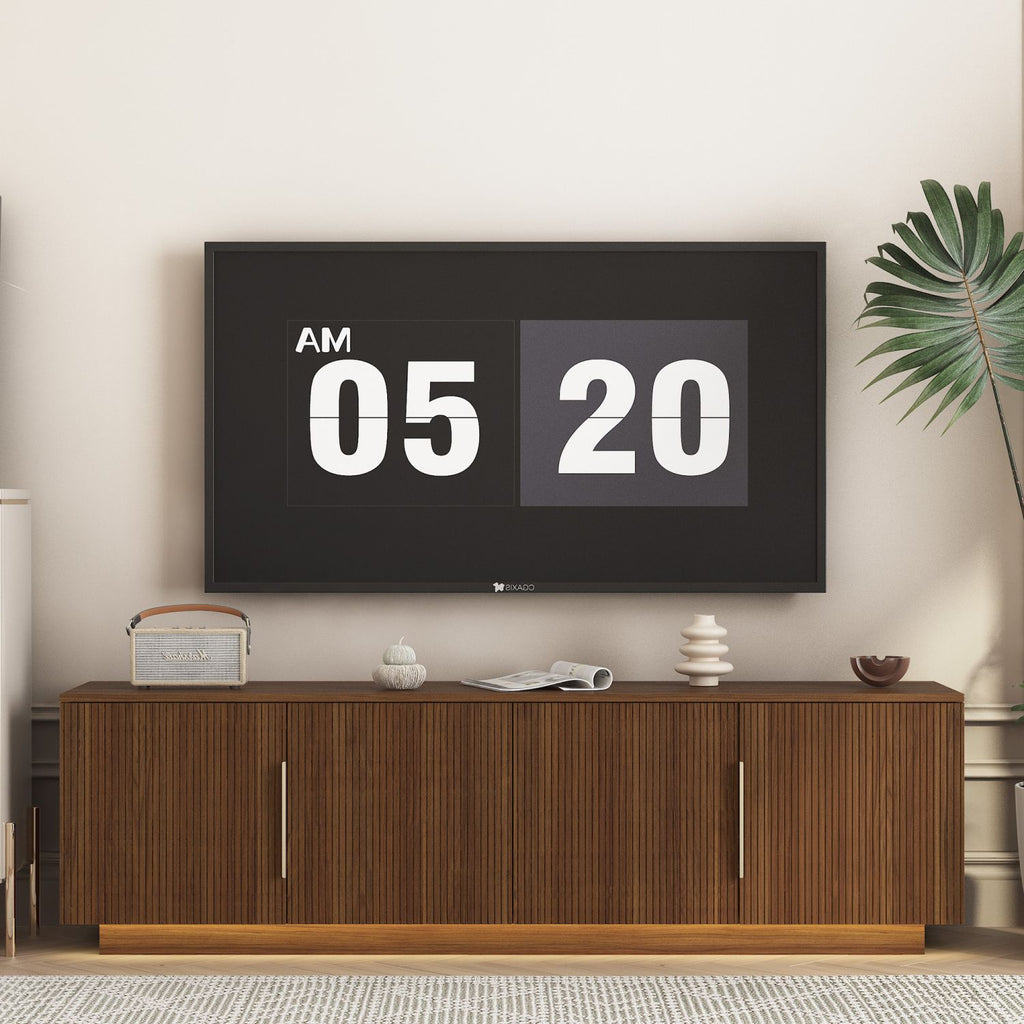 TV Stand with 16 Color LEDs,68" Modern TV Stand, TV Cabinet Entertainment Center for 55 60 65 Inch TV