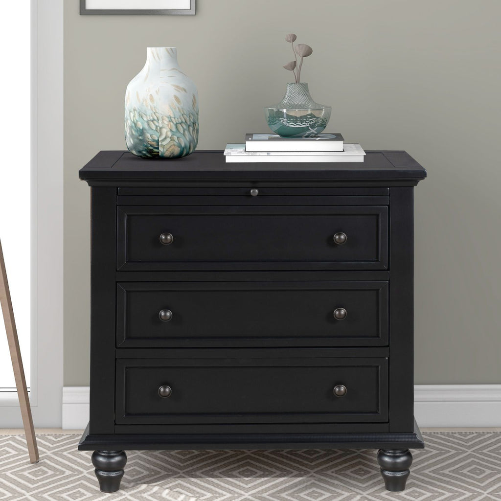 U_STYLE 27.6'' Painted Nightstand with pull-out tray, Fashion Bedside Cabinet with 3 Drawers, Minimalist Sofa Side Table with rubber legs and Metal handle for Bedroom Sofa Couch Office