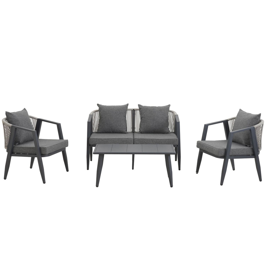 U_STYLE Durable and Comfortable Outdoor Seating Set,Suitable for Patios, Lawns, and Poolsides
