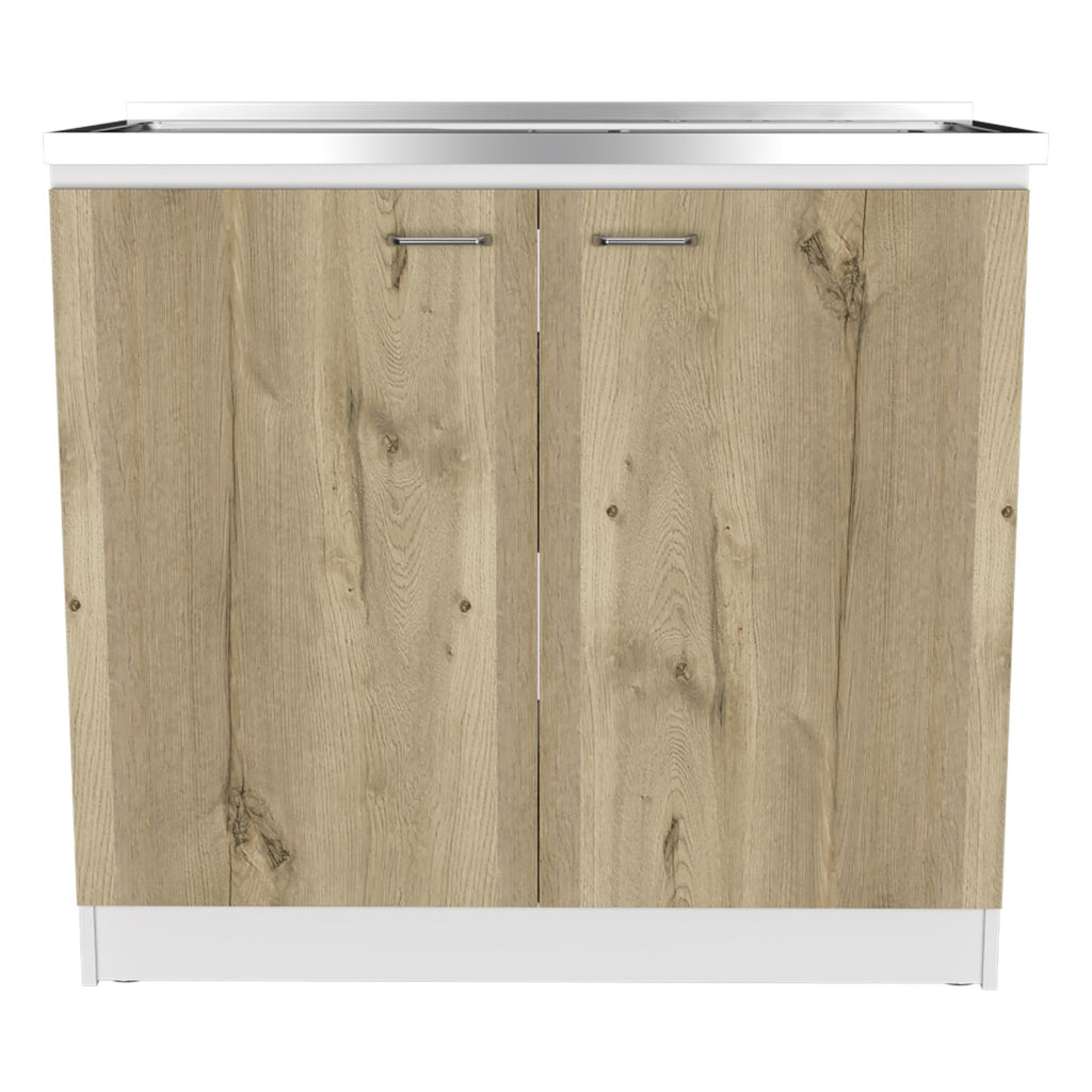 Utility Sink Vernal, Kitchen, White / Light Oak