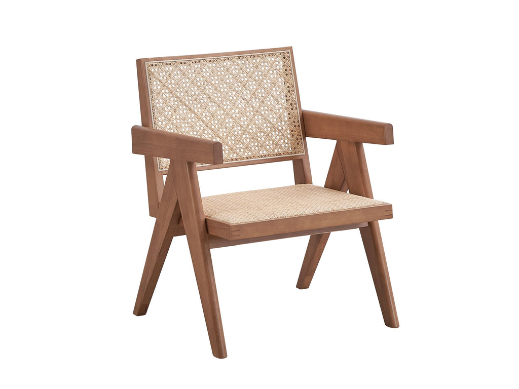 Velentina Rattan & Natural Finish Accent Chair