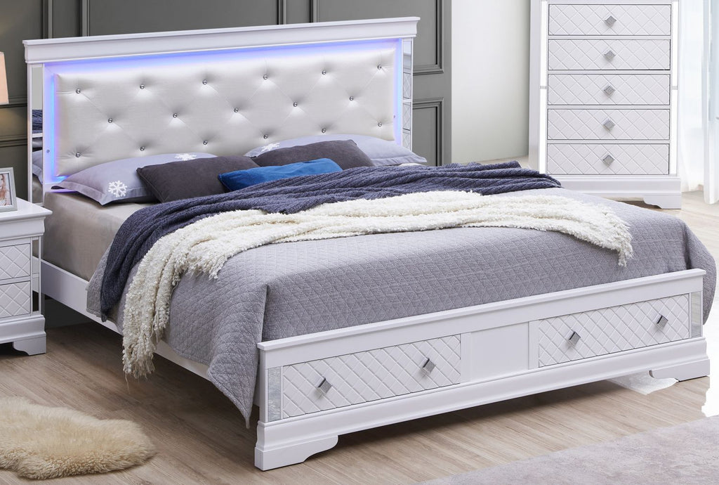 Verona G6790B-FSB2 Full Bed , Silver Champagne