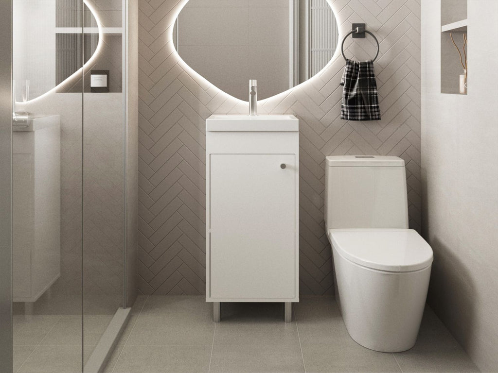Waterford Vanity Sink, Bathroom, White