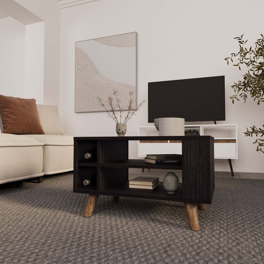 Wengue Coffee Table with Open Storage