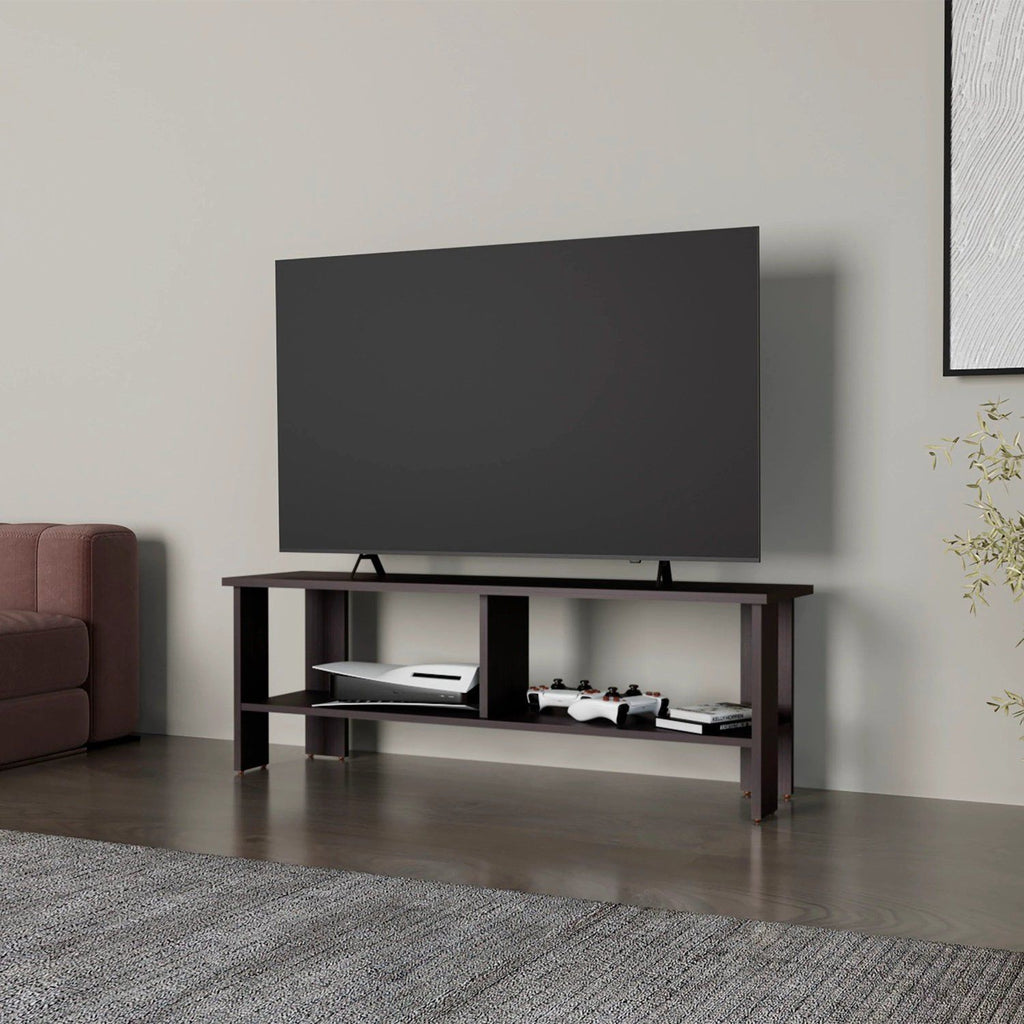 Wengue TV Stand with Open Storage
