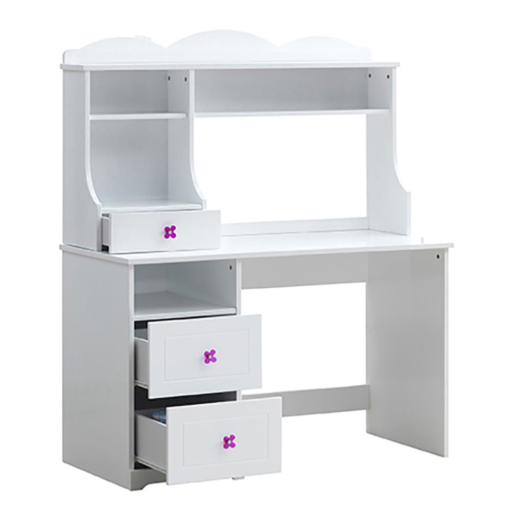 White 2-Drawer Writing Desk