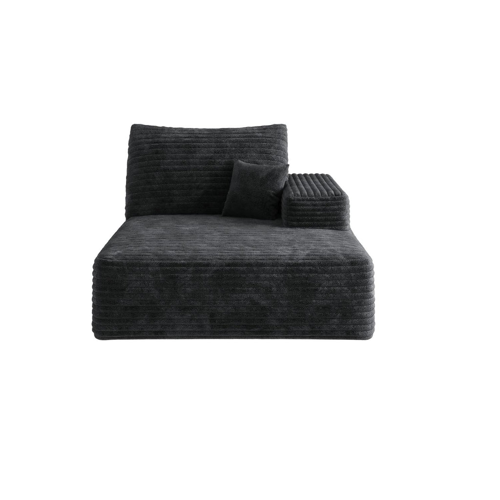 Y119-SOFA-LEFT-SLEEPER-BLACK
